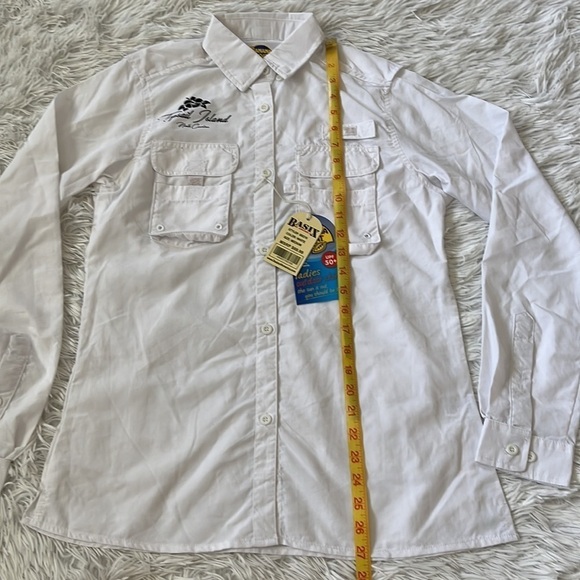 Banana boat Topsail Island North Carolina Women’s roll tab sleeve shirt size Med - Picture 8 of 13